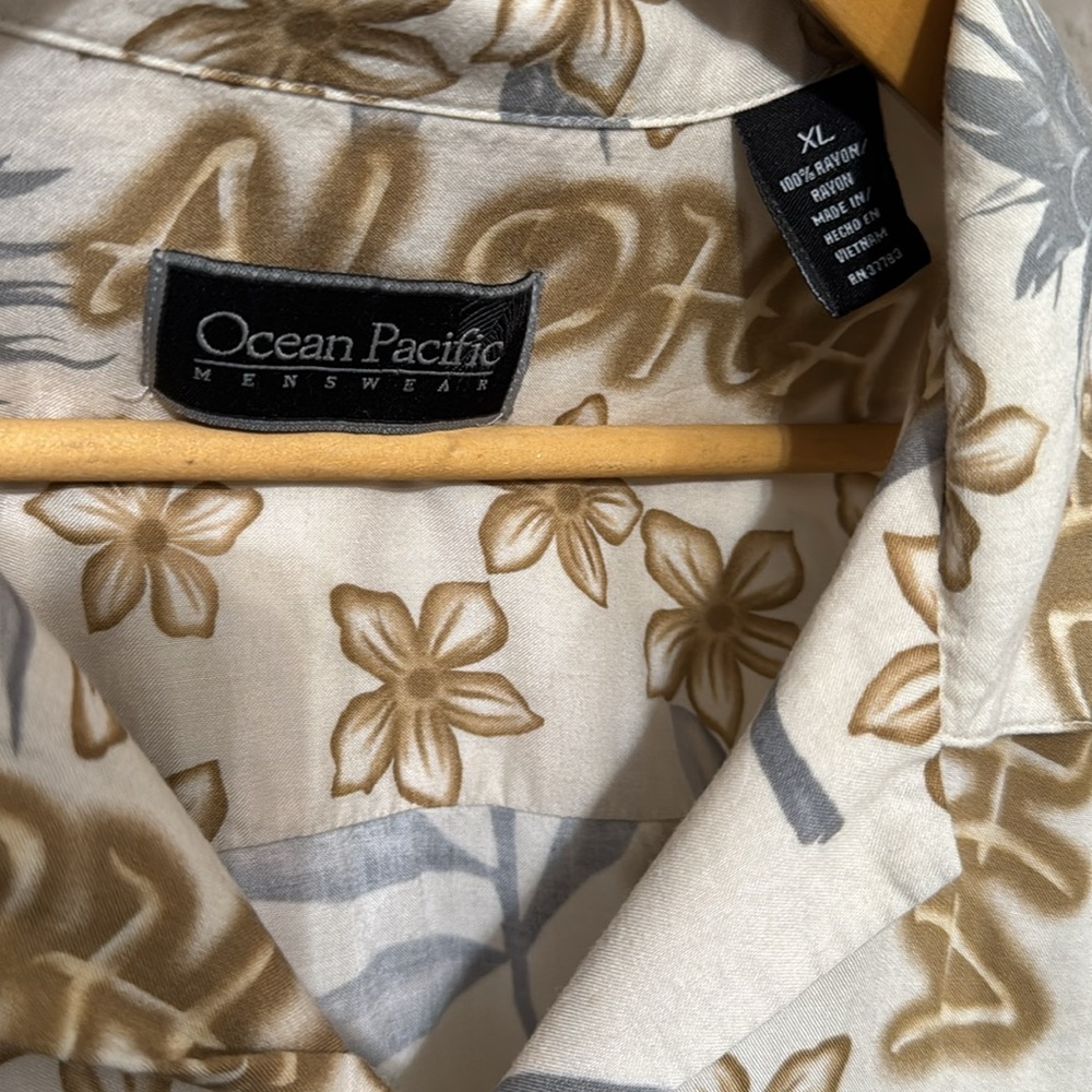 Ocean Pacific MENS WEAR ALOHA BUTTON SHIRT - Picture 5 of 9